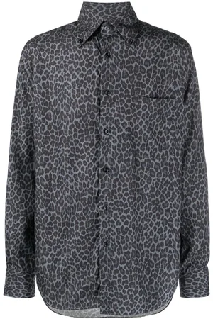 Tom Ford Leopard-print long-sleeve shirt