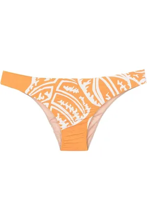 CLUBE BOSSA Niarchos leaf-print bikini bottoms