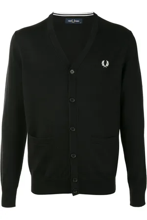 Fred Perry Logo-embroidered cardigan