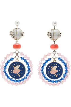 AMIR SLAMA Ballerina-motif statement drop earrings