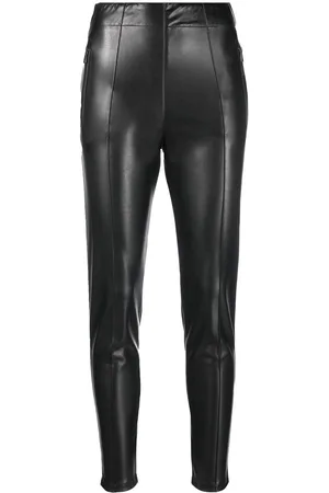 ERMANNO SCERVINO Coated high-waist skinny trousers