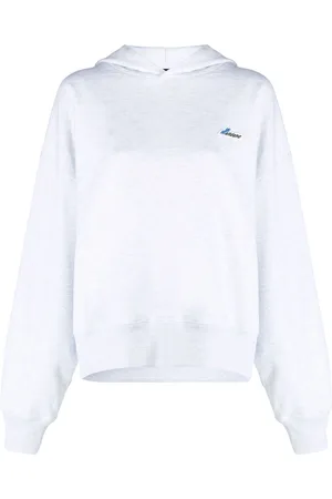 We11 Done Logo-embroidered oversized hoodie
