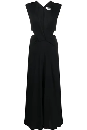 Victoria Beckham Twist Wrap cut-out detail midi dress