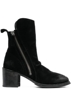 Moma 70mm burnished-effect suede ankle boots