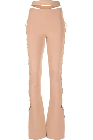 ANDREADAMO Cut out-detail knitted flares