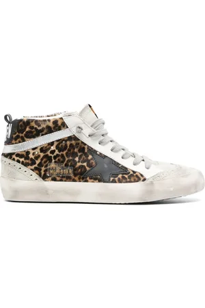 Golden Goose Mid Star leopard print sneakers