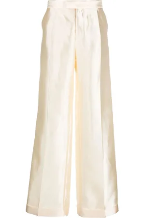 Maison Margiela Straight-leg silk trousers