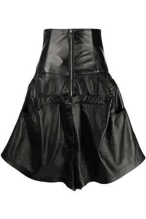 Natasha Zinko Leather corset box shorts