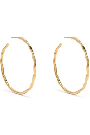 Dower and Hall Waterfall vermeil hoops