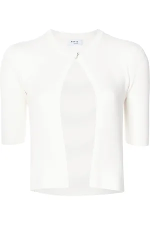 AKRIS Short-sleeved cropped cardigan