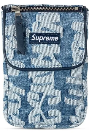 Supreme Jacquard denim neck pouch