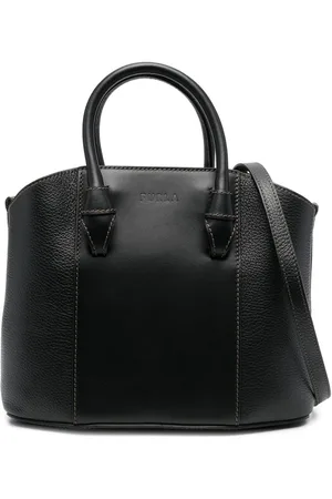 Furla Logo-embossed leather tote bag