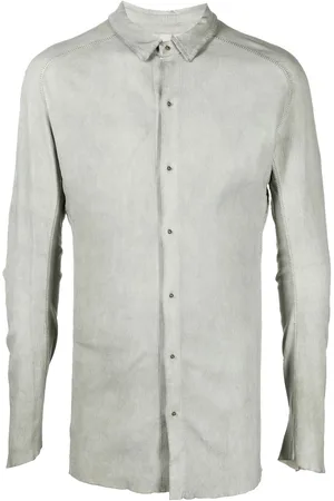 ISAAC SELLAM EXPERIENCE Suede long-sleeve shirt