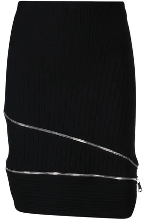 ANDREADAMO Zip-detail knitted skirt
