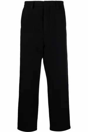 Ami Mélange-effect straight leg trousers