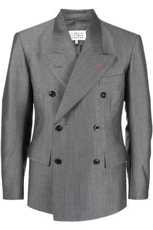 Maison Margiela Double-breasted mohair-blend blazer