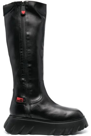 Moschino Logo-patch boots