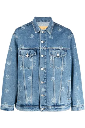 MARTINE ROSE Motif-print denim jacket