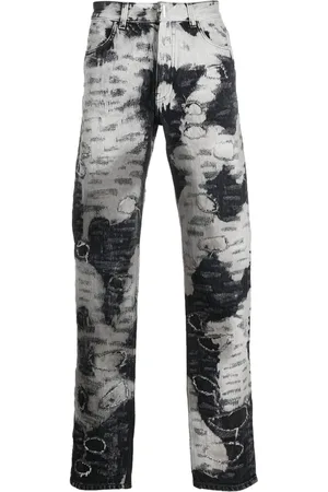 Givenchy Distressed two-tone jeans