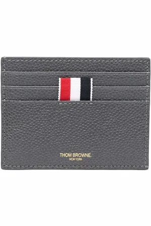 Thom Browne RWB-stripe pebbled cardholder