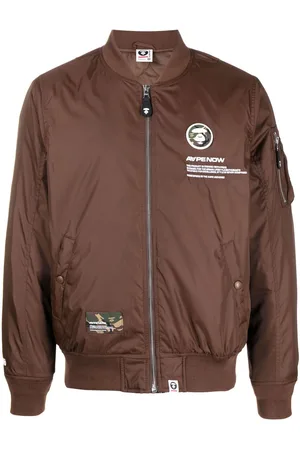 A Bathing Ape Logo-patch bomber-jacket