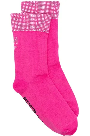 Wolford X Sergio Rossi crystal-studded socks