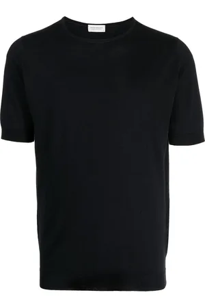 JOHN SMEDLEY Short-sleeve wool-blend T-shirt