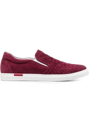 Scarosso Gabriella woven suede sneakers