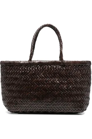 Dragon Diffusion Interwoven leather tote bag
