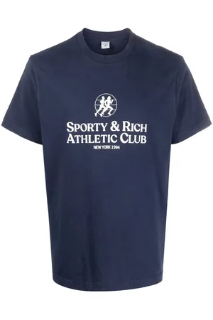 Sporty & Rich Athletic Club-print cotton T-shirt