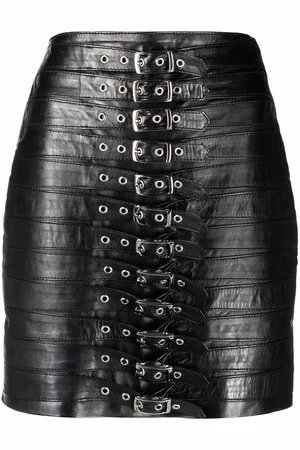 Manokhi Dita leather mini skirt