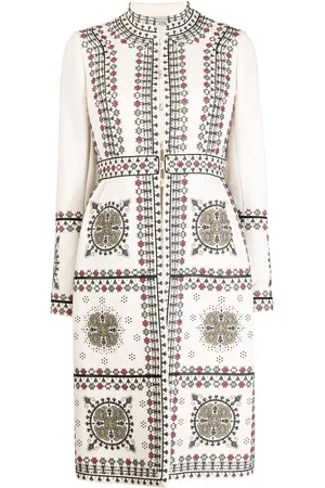 VALENTINO GARAVANI Embroidered high-neck coat