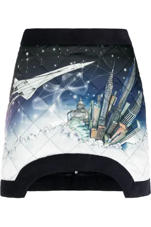 Casablanca Vol De Nuit quilted miniskirt