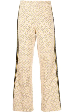 J Lindeberg Monogram-print logo-tape trousers