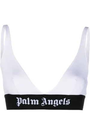 Palm Angels Logo-tape triangle bra