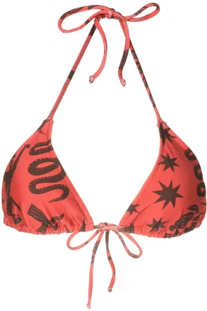 Lygia & Nanny Hanna halterneck printed bikini top