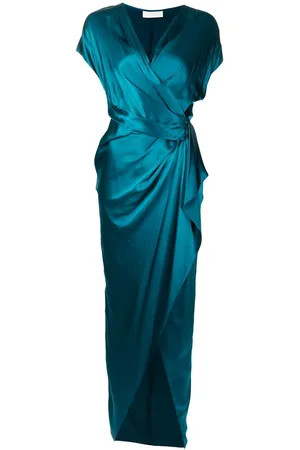 Michelle Mason Wrap drape-detail gown