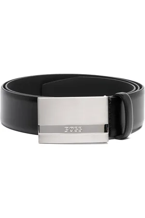 HUGO BOSS Laser-cut logo buckle belt