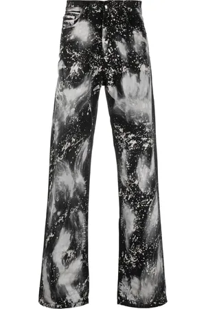 DARKPARK Paint splatter-print straight-leg jeans