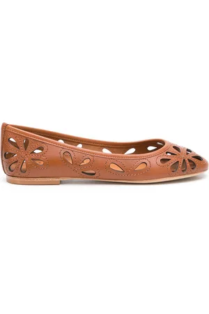 Sarah Chofakian Leather ballerinas