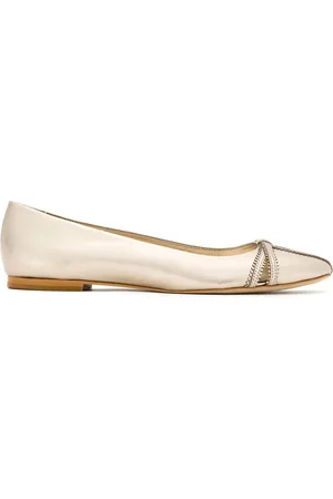 Sarah Chofakian Pati metallic ballerinas