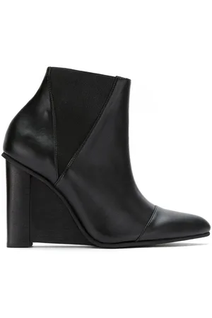Studio Chofakian Leather wedge boots