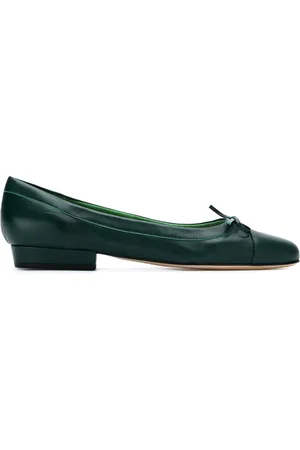 Sarah Chofakian Bow detail ballerinas