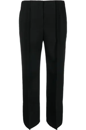 Jil Sander Cropped wool wide-leg trousers