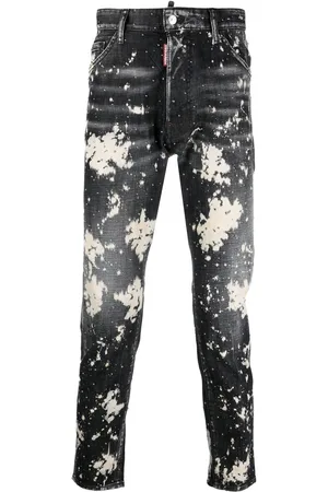Dsquared2 Paint splatter-print denim jeans