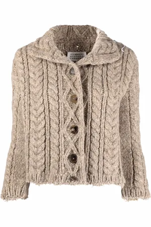Maison Margiela Chunky-knit wool cardigan