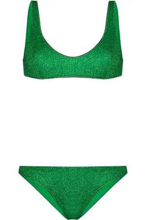 Oseree Metallic effect bikini set