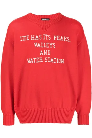 UNDERCOVER Slogan-print wool jumper