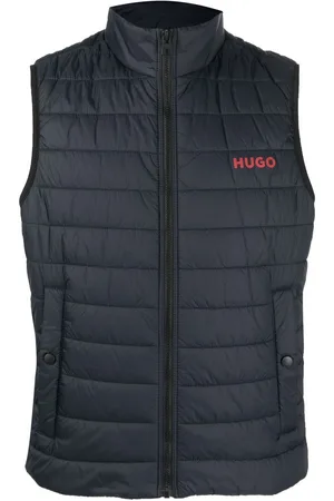 HUGO BOSS Logo-printed padded gilet