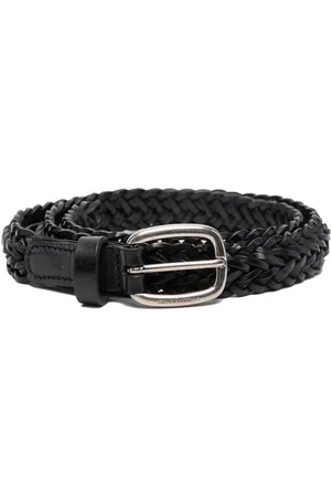 Golden Goose Houston woven leather belt